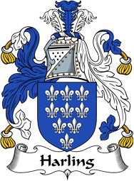 English Coat of Arms for the family Harling