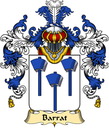 French Family Coat of Arms (v.25) Barrat