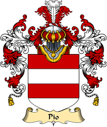 Italian Family Coat of Arms (v.25a) Pio