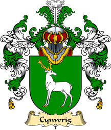 Welsh Family Coat of Arms (v.25) Cynwrig (FYCHAN -or CWNWS DDU)