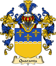 Italian Family Coat of Arms (v.25a) Quaranta