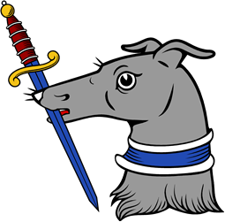 Greyhound HD Ersd Collared Holding Sword