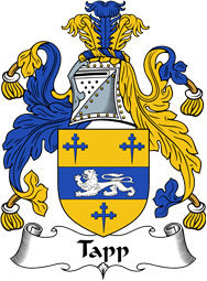 English Coat of Arms for the family Taap or Tapp