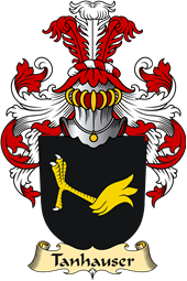 v.23 Coat of Family Arms from Germany for Tanhauser
