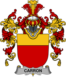 Irish Family Coat of Arms (v.25b) Carron