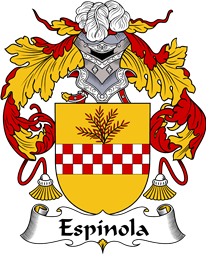 Portuguese Coat of Arms for Espínola or Spinola