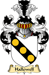 English Coat of Arms (v.23) for the family Hallewell