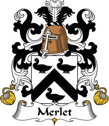 Coat of Arms from France for Merlet