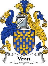 English Coat of Arms for the family Venn