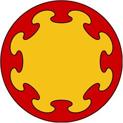 Circular Shield-Bordure Nebulee