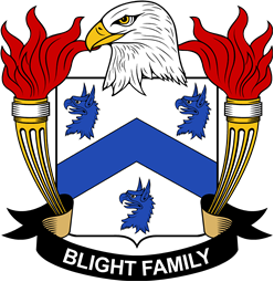Coat of arms used by the Blight family in the United States of America