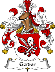 German Wappen Coat of Arms for Geider