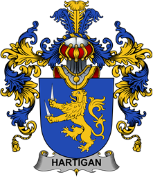Irish Family Coat of Arms (v.25b) Hartigan or O