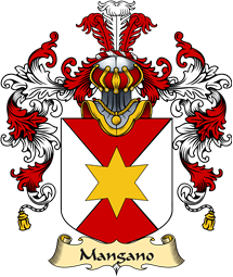 Italian Family Coat of Arms (v.25a) Mangano