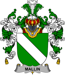 Irish Family Coat of Arms (v.25b) Mallin or O