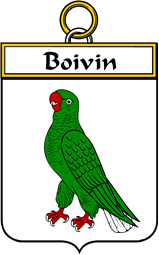 French Coat of Arms Badge for Boivin