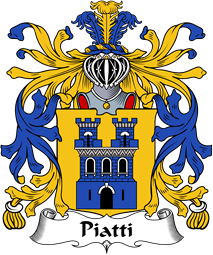 Italian Coat of Arms for Piatti