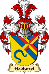 v.23 Coat of Family Arms from Germany for Hablutzel