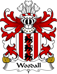 Welsh Coat of Arms for Woodall (or Wodehall, of Flint)
