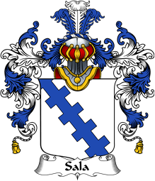 Italian Family Coat of Arms (v.25b) Sala