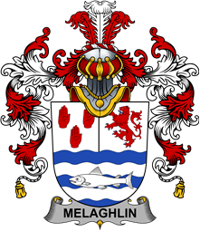 Irish Family Coat of Arms (v.25b) Melaghlin or O