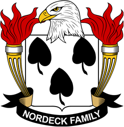 Coat of arms used by the Nordeck family in the United States of America
