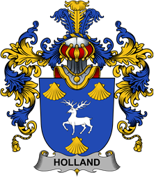 Irish Family Coat of Arms (v.25b) Holland