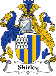 English Coat of Arms for the family Shirley or Sherley