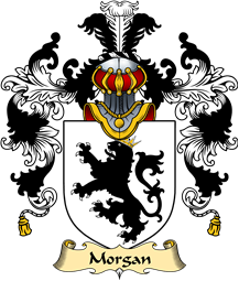 Welsh Family Coat of Arms (v.25) Morgan (Arxton, Hereford, formerly of Llanddewi)