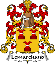 Coat of Arms from France for Lemarchand (Marchand le)