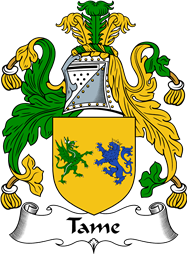 English Coat of Arms for the family Tame