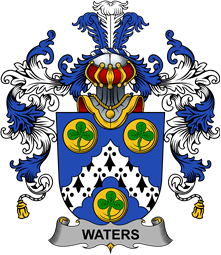 Irish Family Coat of Arms (v.25b) Waters