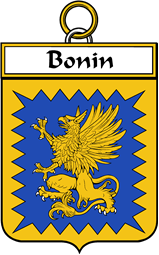 French Coat of Arms Badge for Bonin