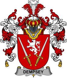 Irish Family Coat of Arms (v.25b) Dempsey or O