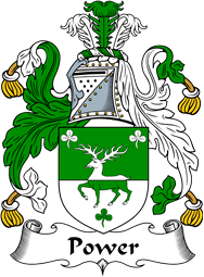 English Coat of Arms for the family Power