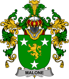 Irish Family Coat of Arms (v.25b) Malone or O
