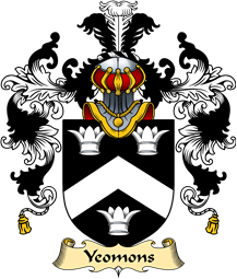 English Family Coat of Arms (v.25) Yeamans or Yeomons