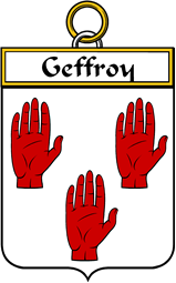 French Coat of Arms Badge for Geffroy