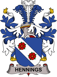 Coat of arms used by the Danish family Hennings