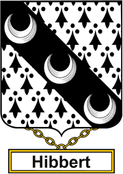 English Coat of Arms Shield Badge for Hibbert