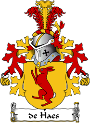 Dutch Coat of Arms for de Haes