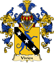 French Family Coat of Arms (v.25) Vivien
