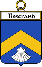 French Coat of Arms Badge for Tisserand