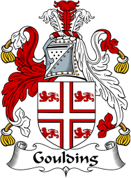 English Coat of Arms for the family Goulding