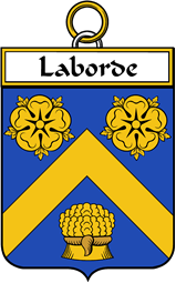 French Coat of Arms Badge for Laborde