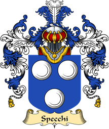 Italian Family Coat of Arms (v.25a) Specchi