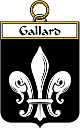 French Coat of Arms Badge for Gallard