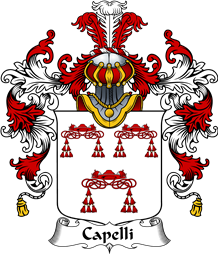 Italian Family Coat of Arms (v.25b) Capelli