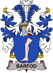 Coat of arms used by the Danish family Barfod