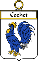 French Coat of Arms Badge for Cochet